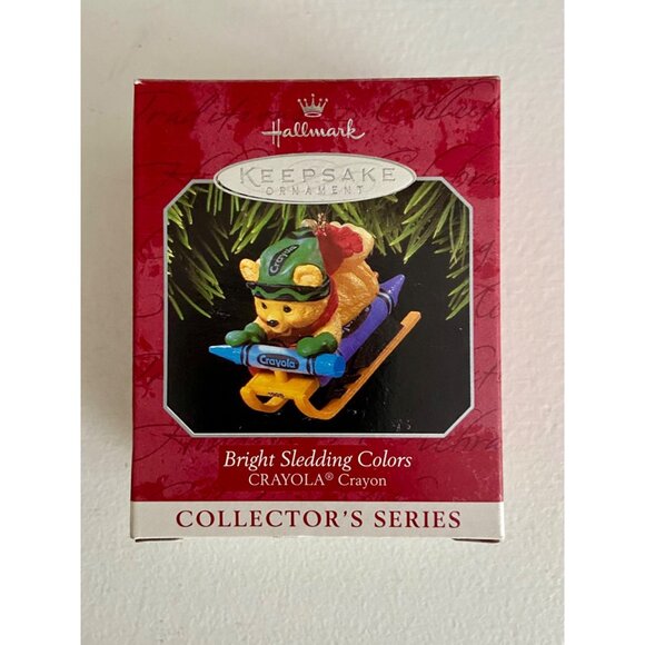 Hallmark Keepsake Ornament Bright Sledding Colors Crayola Crayon Collector's - Picture 2 of 4